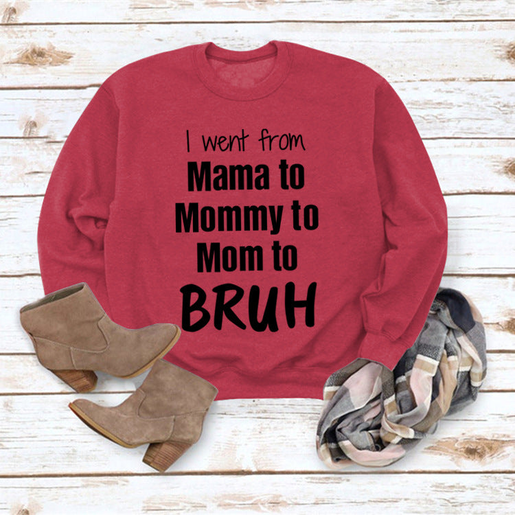 Gid jeg gik fra Mama til løs sweater med rund halsudskæring