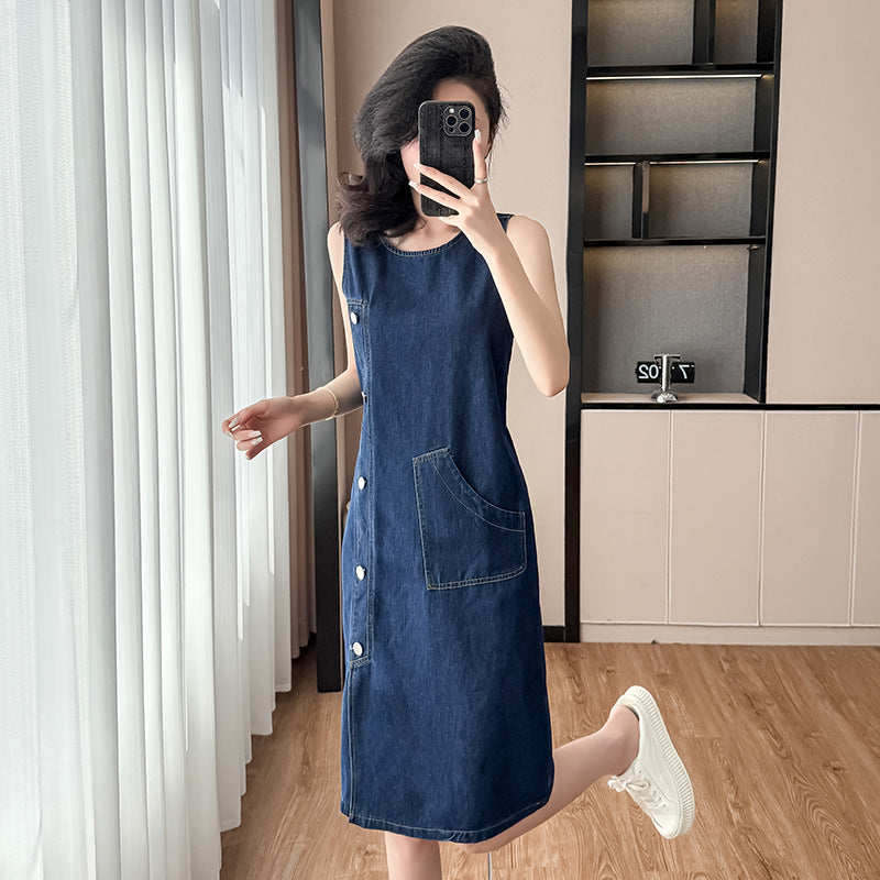 Loose-fitting Straight-cut Dress