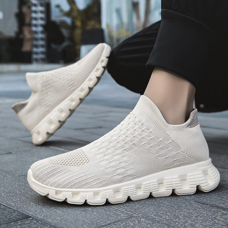 Slip-on Plus Size Flying Woven Women's Shoes