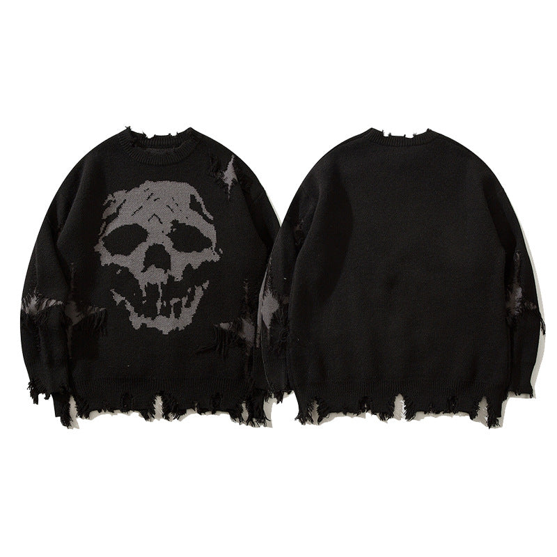European And American Fashion Brand Knife Ripped Sweater