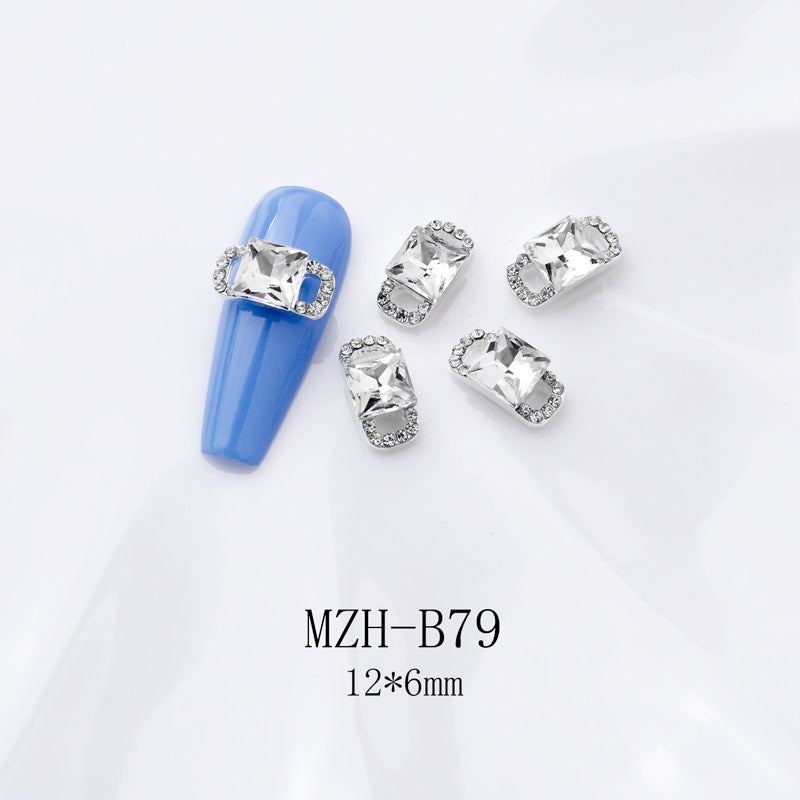 K9 Ultra-Shiny Flat-Back Rhinestones In White For Nail Art Decorations