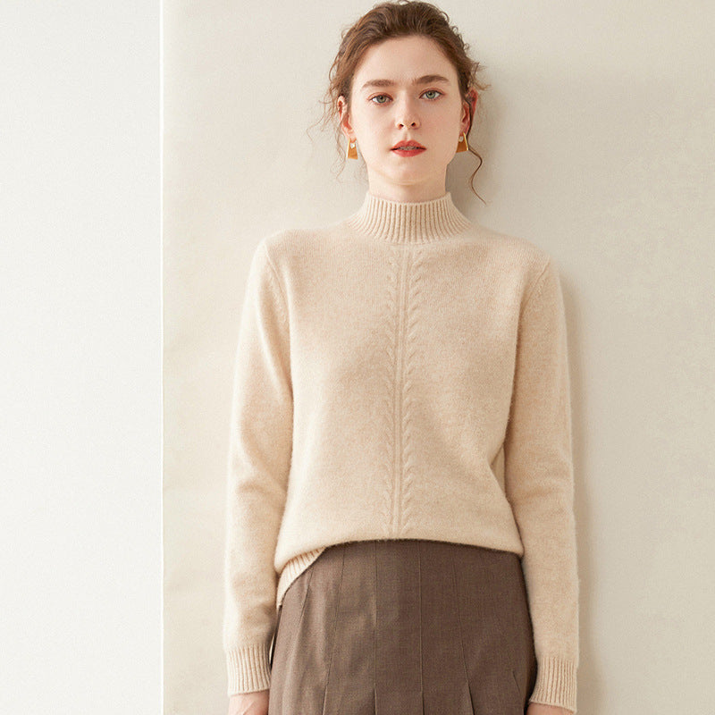 Cashmere Knitted Bottoming Shirt