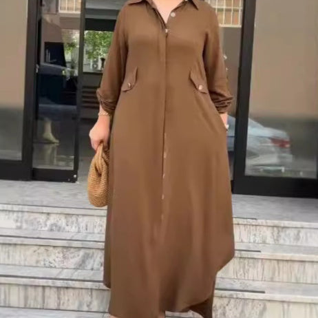Loose-fitting Solid-color Two-piece Set