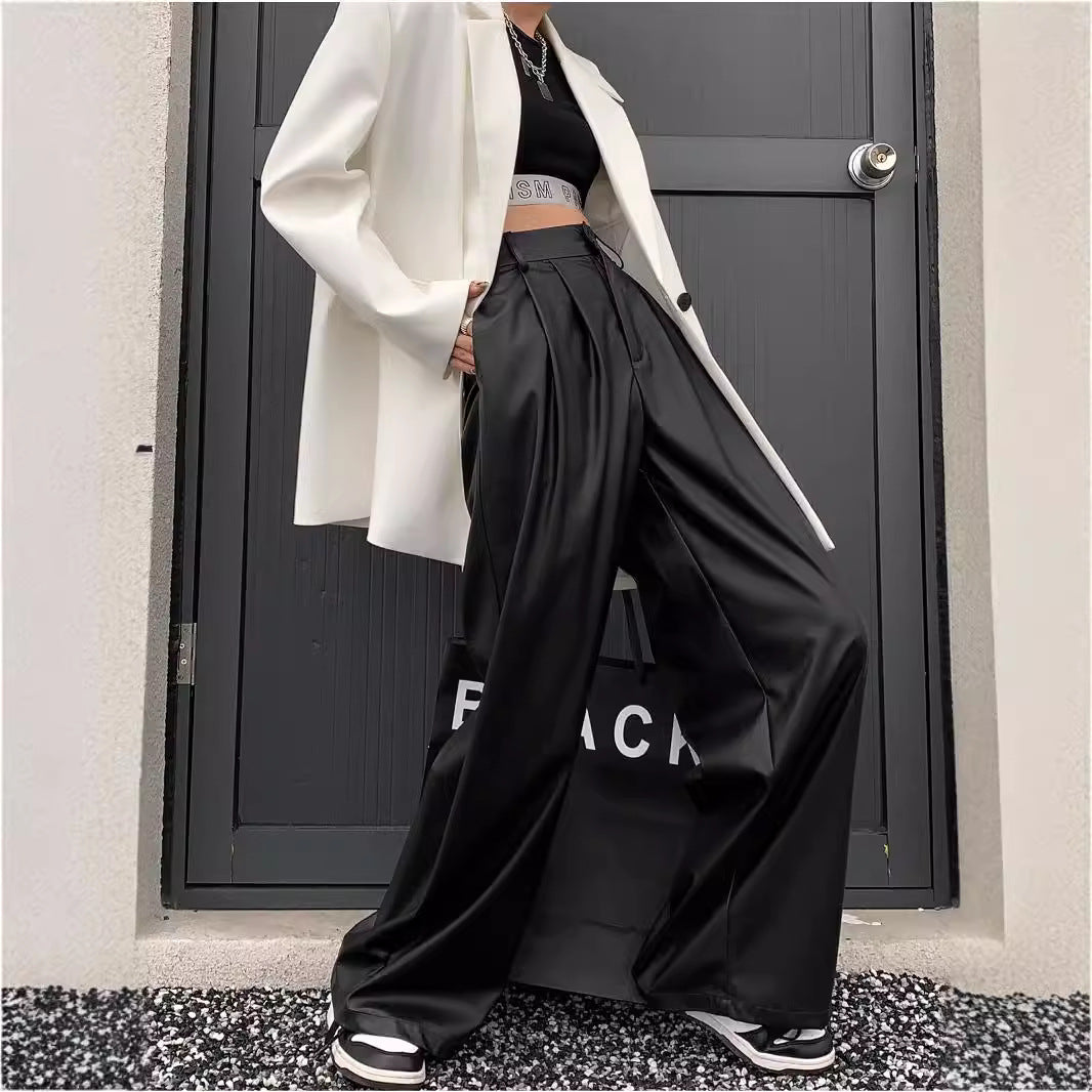 Autumn And Winter Women's European And American Straight-leg Trousers
