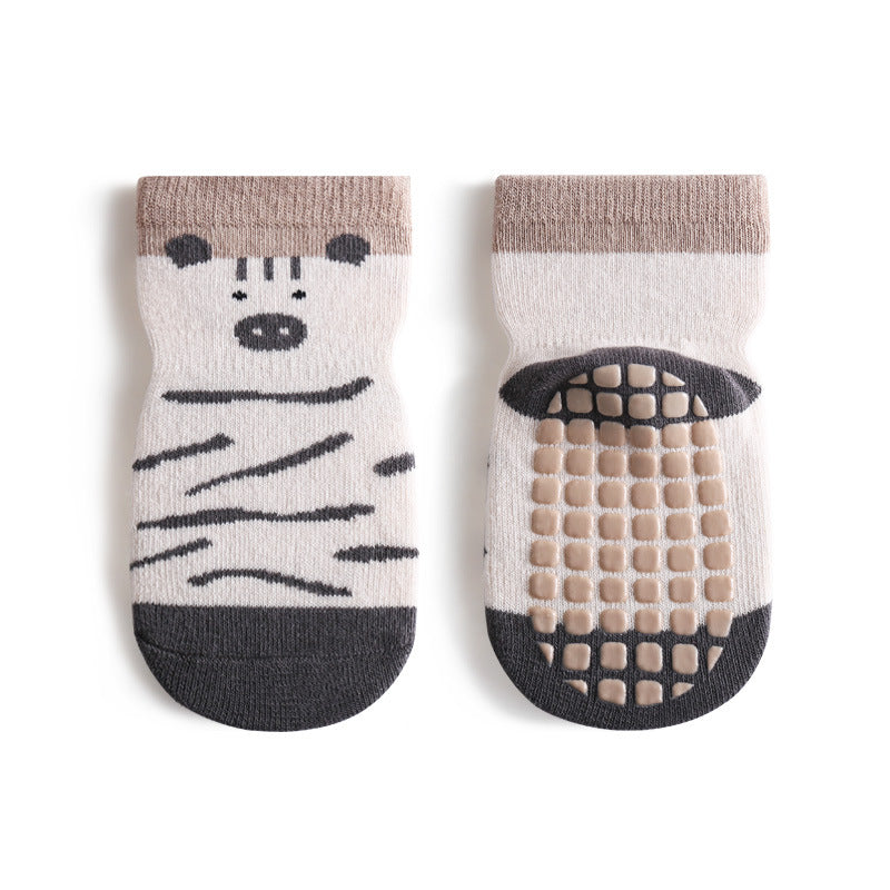 Children's Indoor Base Gel Non-slip Cool-proof Toddler Tube Socks