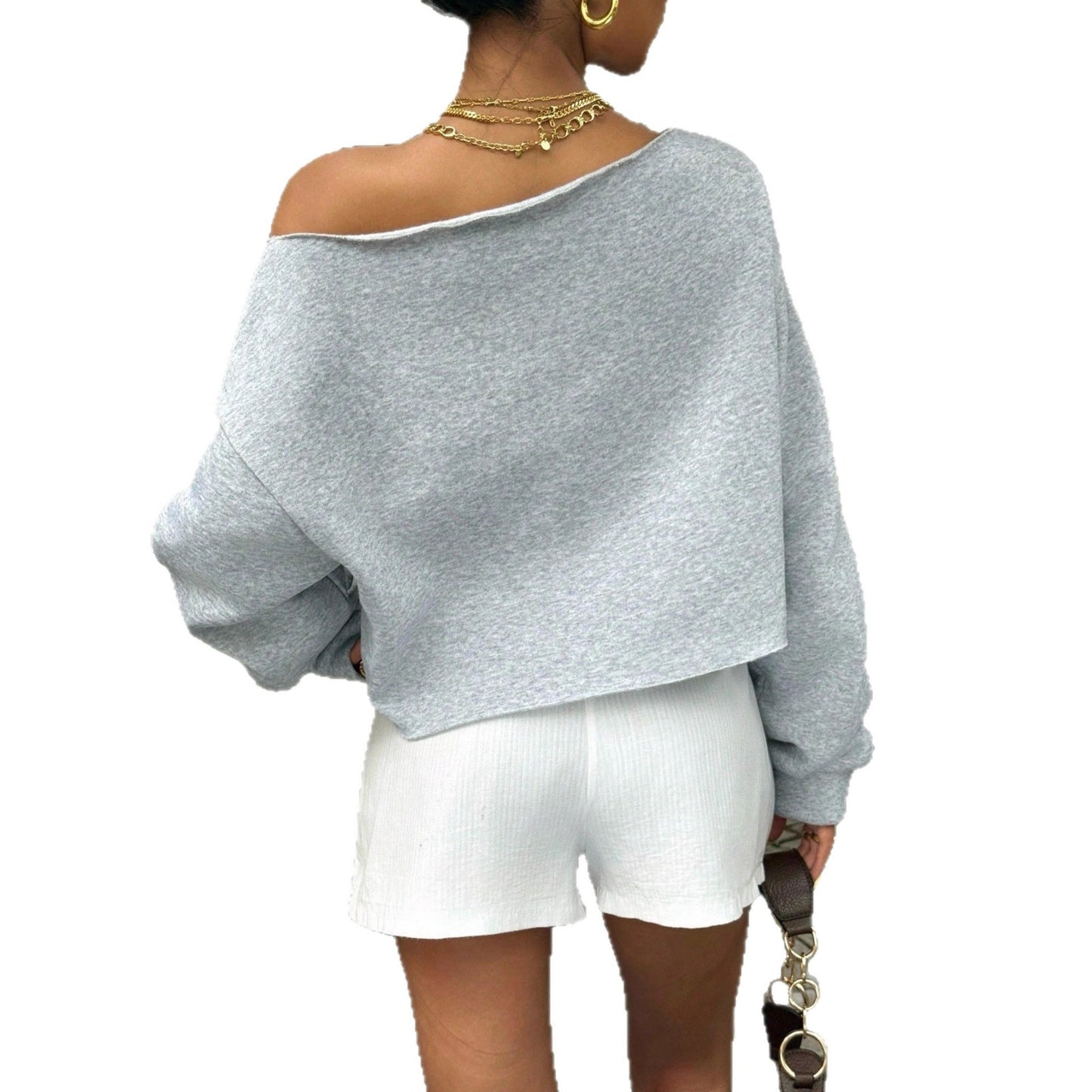 Dame Off-shoulder Langærmet Top