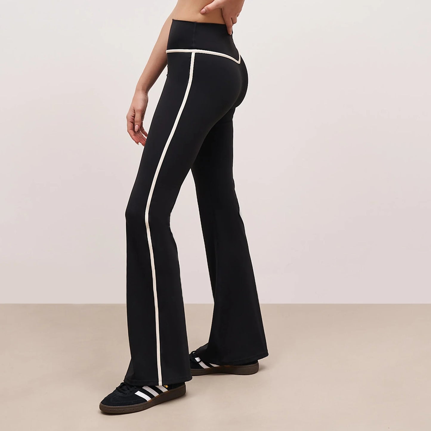 Yoga Pants Nude Feel Fitness Exercise Bell-bottom Pants