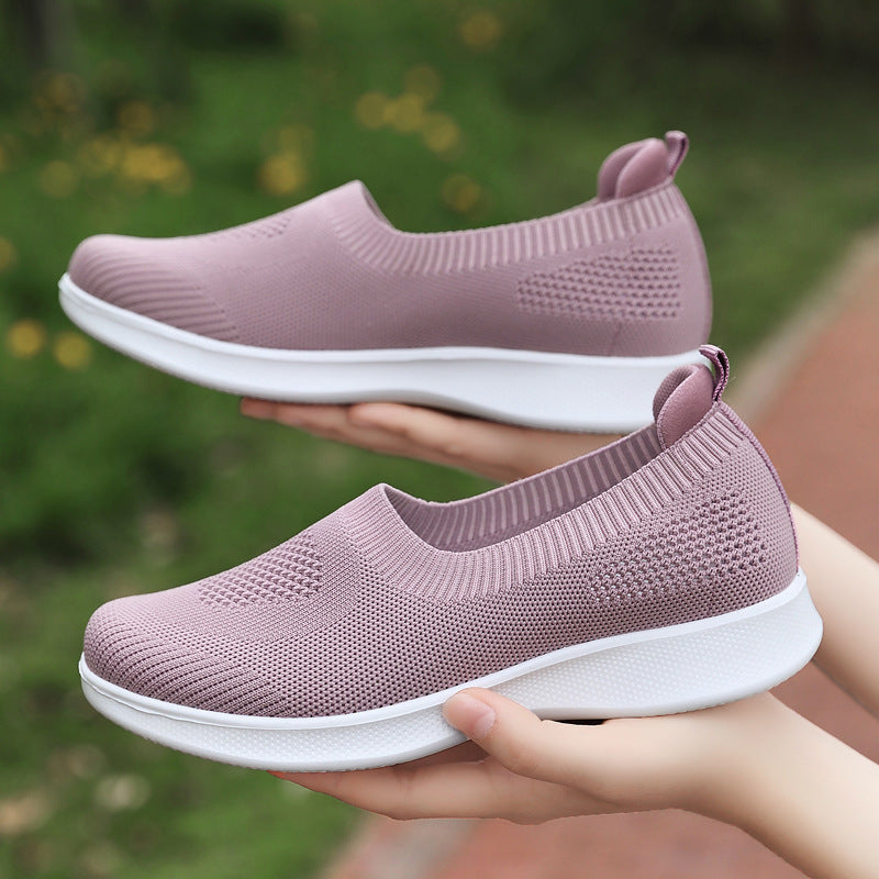 Leisure Soft Bottom Mom Shoes Slip-on Sports Large Size