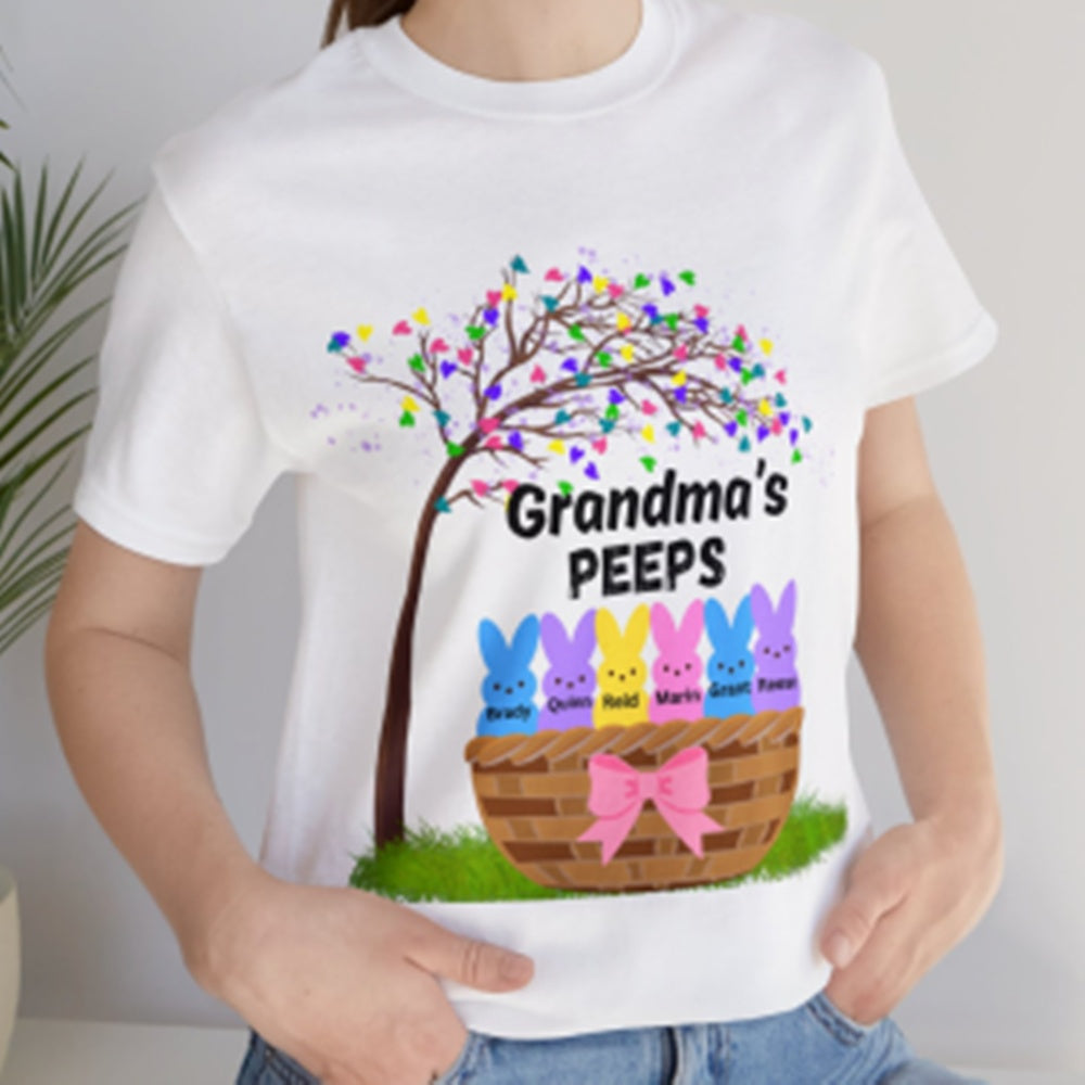 T-shirt i bomuld med rund hals og korte ærmer med print