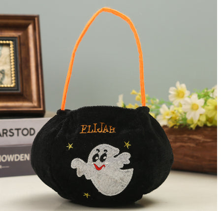Halloween Candy Cartoon Woven Handbag