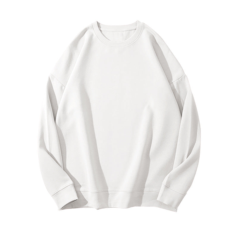 Dame Sweater i Ensfarvet med Pelsdetaljer