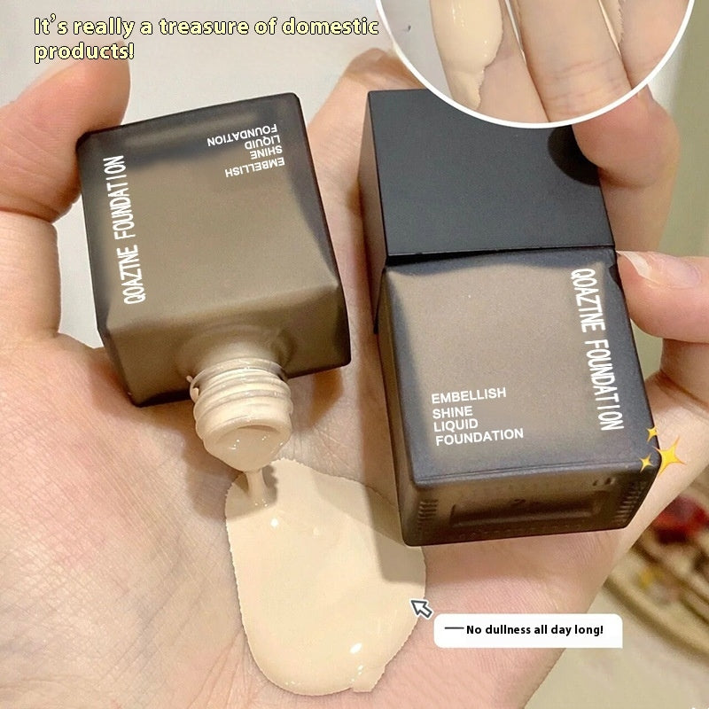 Small Square Liquid Foundation No Pink Oil Control And Waterproof Sweat-proof Brightening