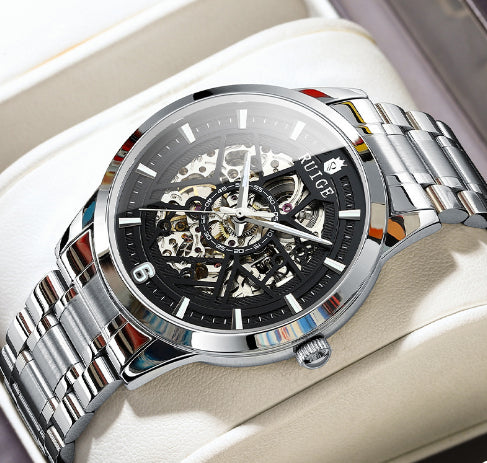 Men's Hollowed-Out Automatic Mechanical Watch