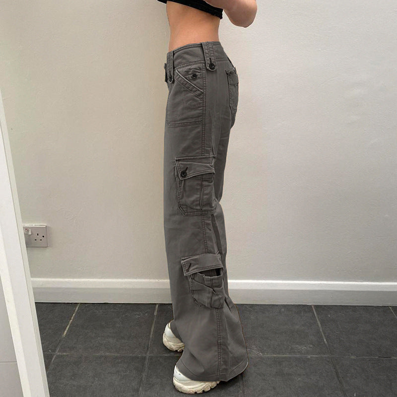 Hot Girl Fried Street Lige Casual Bukser Amerikansk Stil