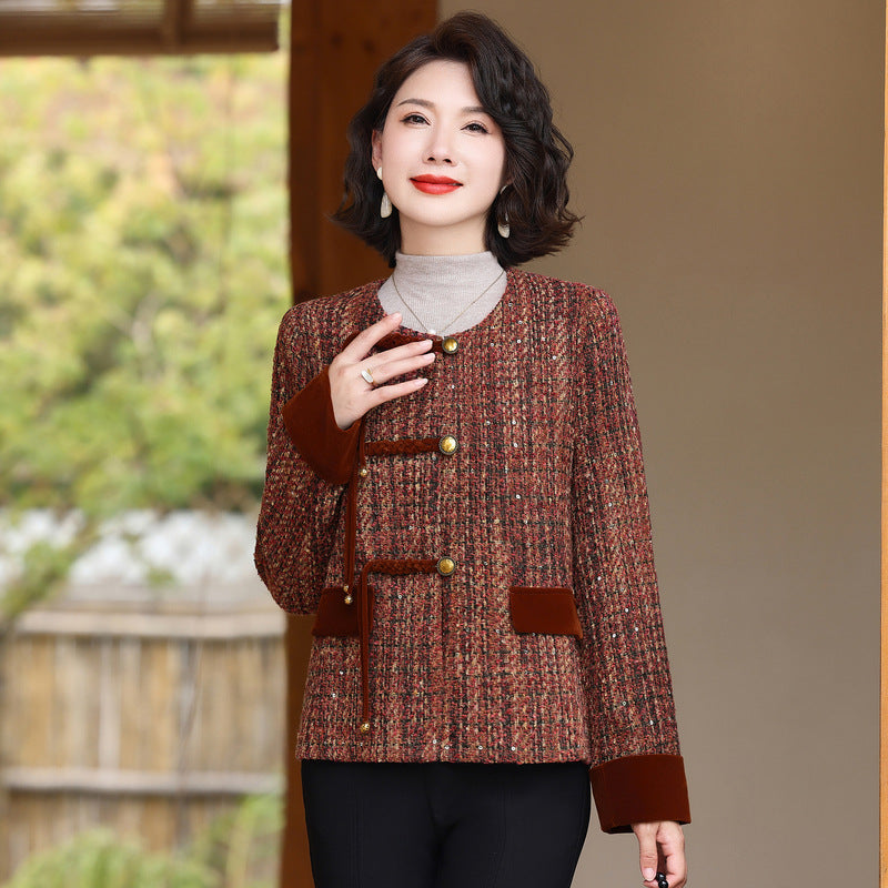 Mom's Short Coat Middle-aged And Elderly Autumn Clothes