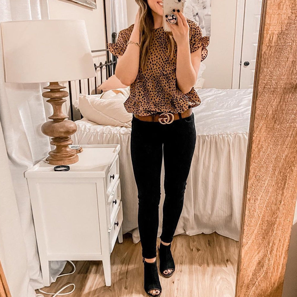 Summer Fashion Trend New Printed Short Sleeves