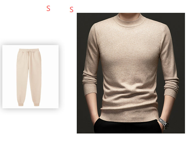 Thick Warm Sweater Half Turtleneck Simple All-matching Base
