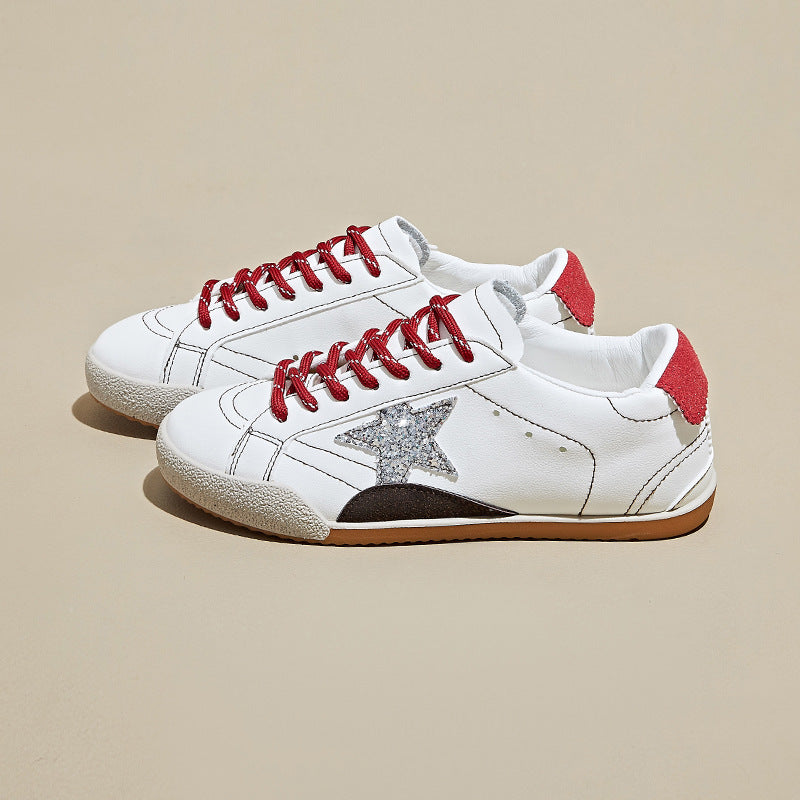 Hvide Retro-sneakers til damer – efterårskollektion