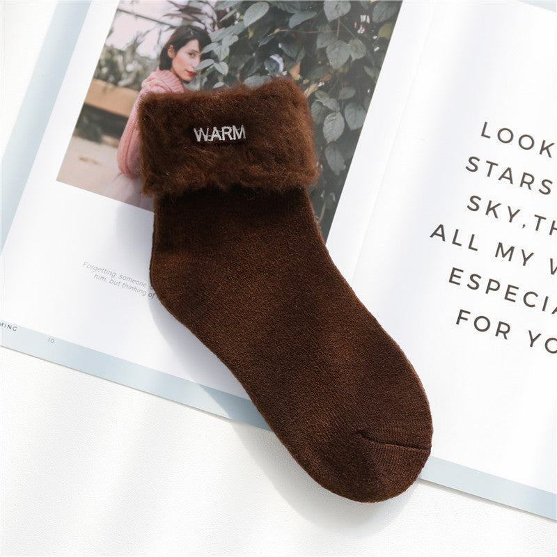 Velvet Thickening Socks Children's Warm Snow