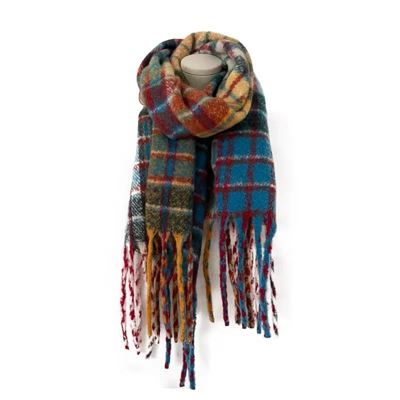 Large Fringe Casual Outdoor Warm Fashion Versatile Scarf Female