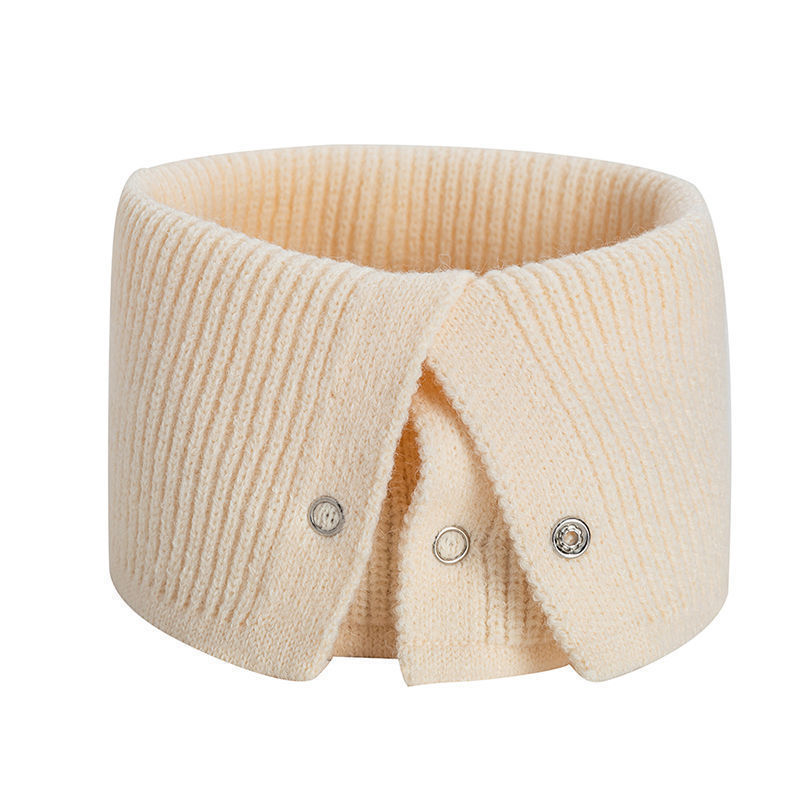 Autumn And Winter Students All-match Neck Warm Button Bandana