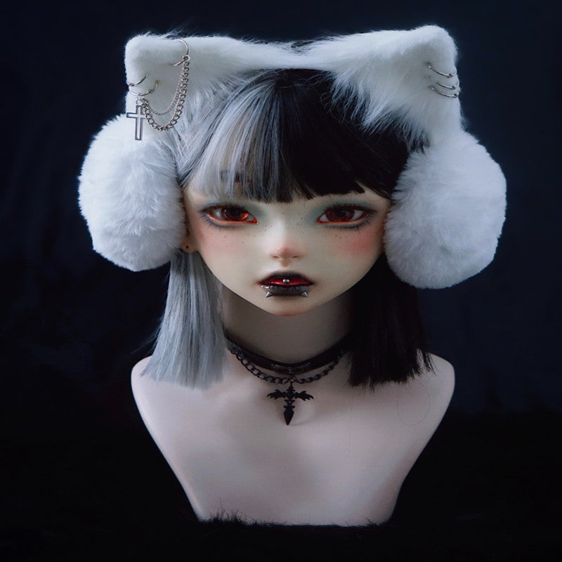 Handmade Faux Fur Headband Cat Earmuffs