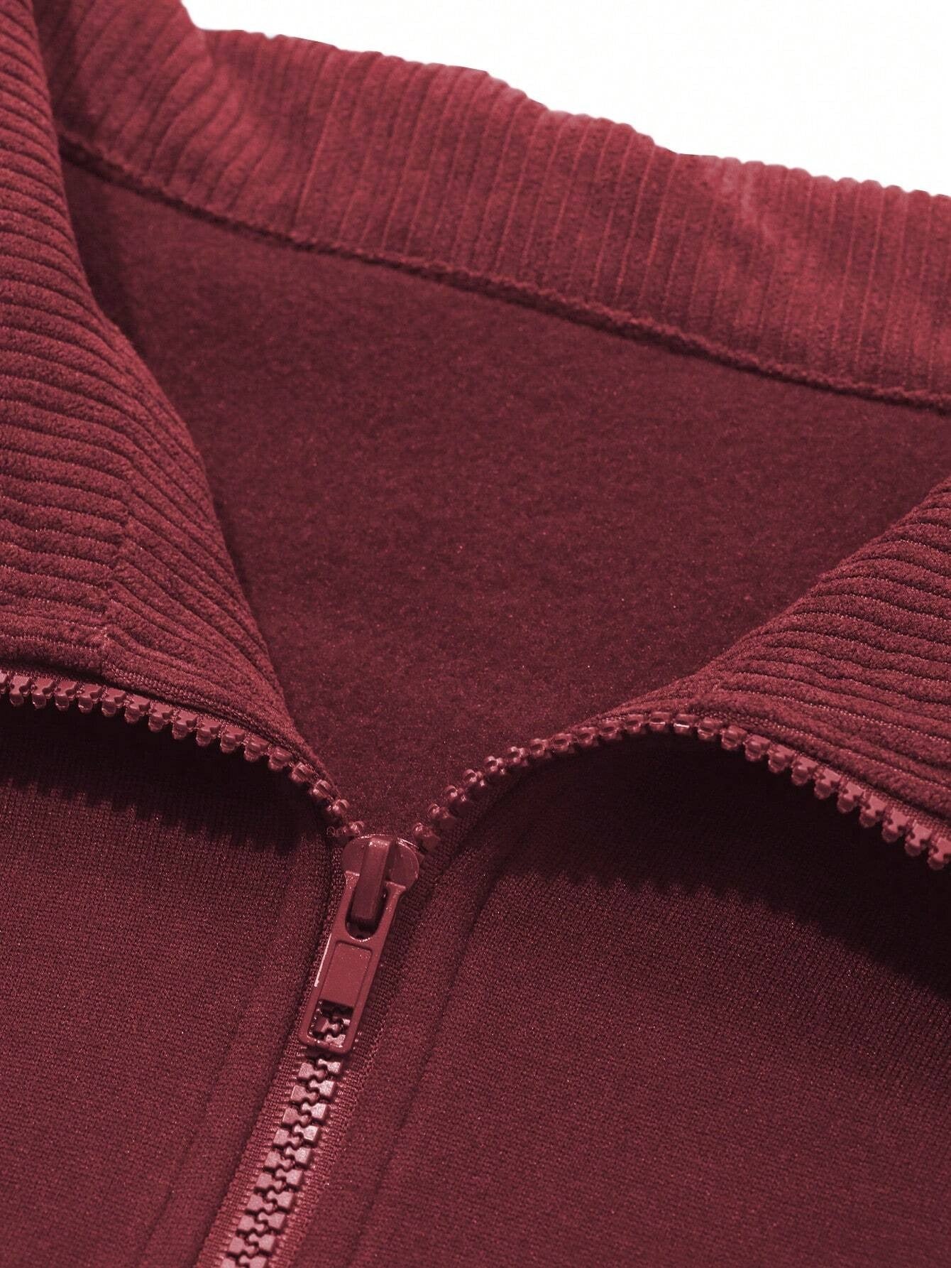 Women's Loose Wool Sports Sweater With A Collar