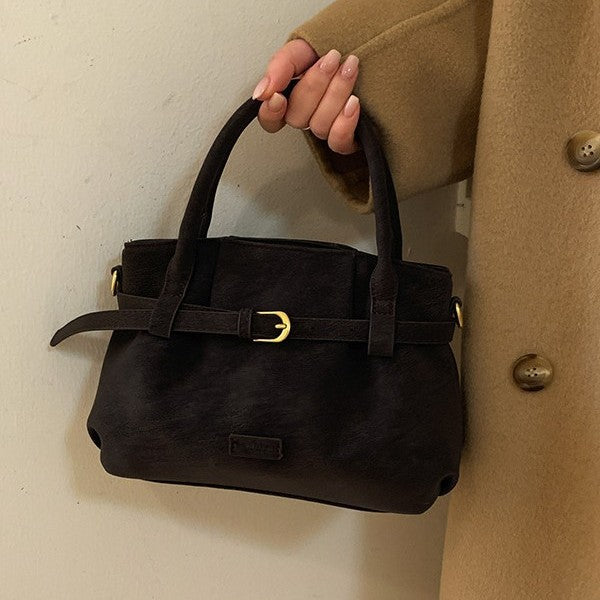 Stylish Matte-finish Crossbody Shoulder Bag
