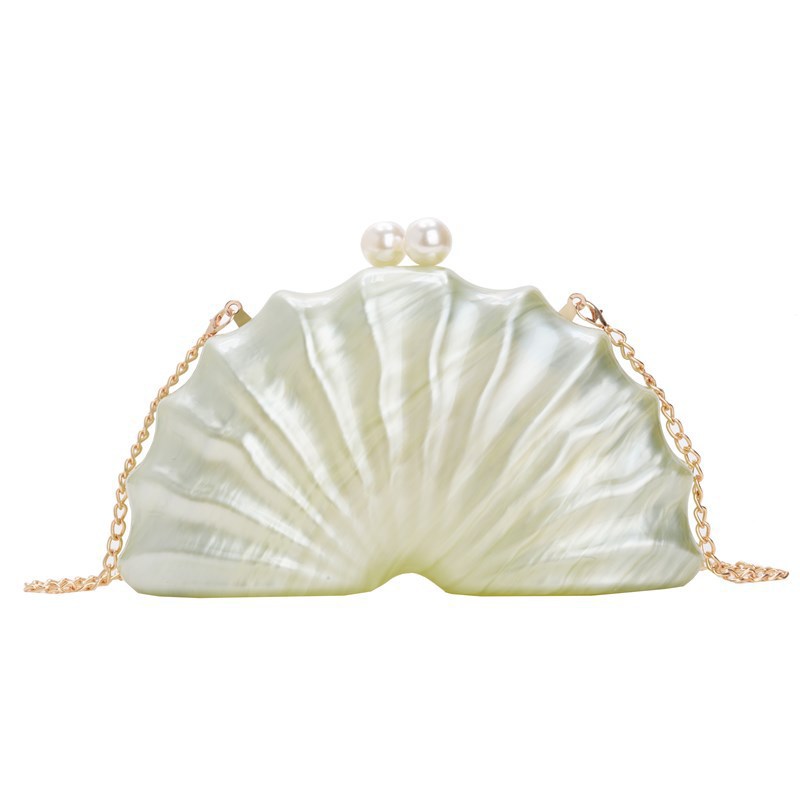 Stylish Acrylic Shell-shaped Clutch Bag Luxury Fashion Evening Bag