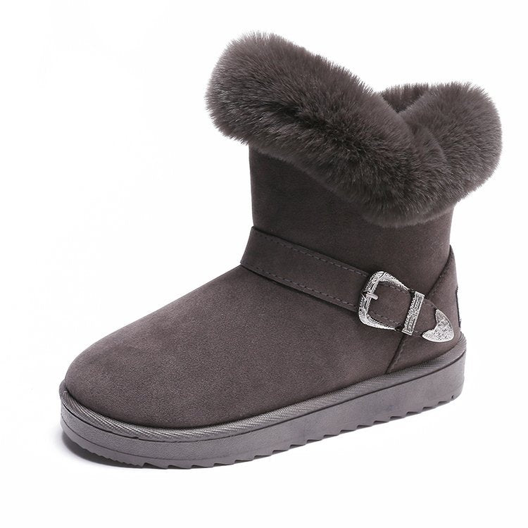 Fleece Thickened Comfortable Short Tube Women's Snow Boots