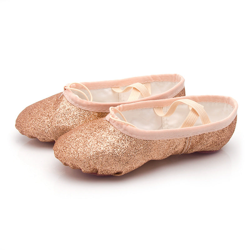 Golden Folk Dance Cat's Paw Performance Ballet Dancing Shoes