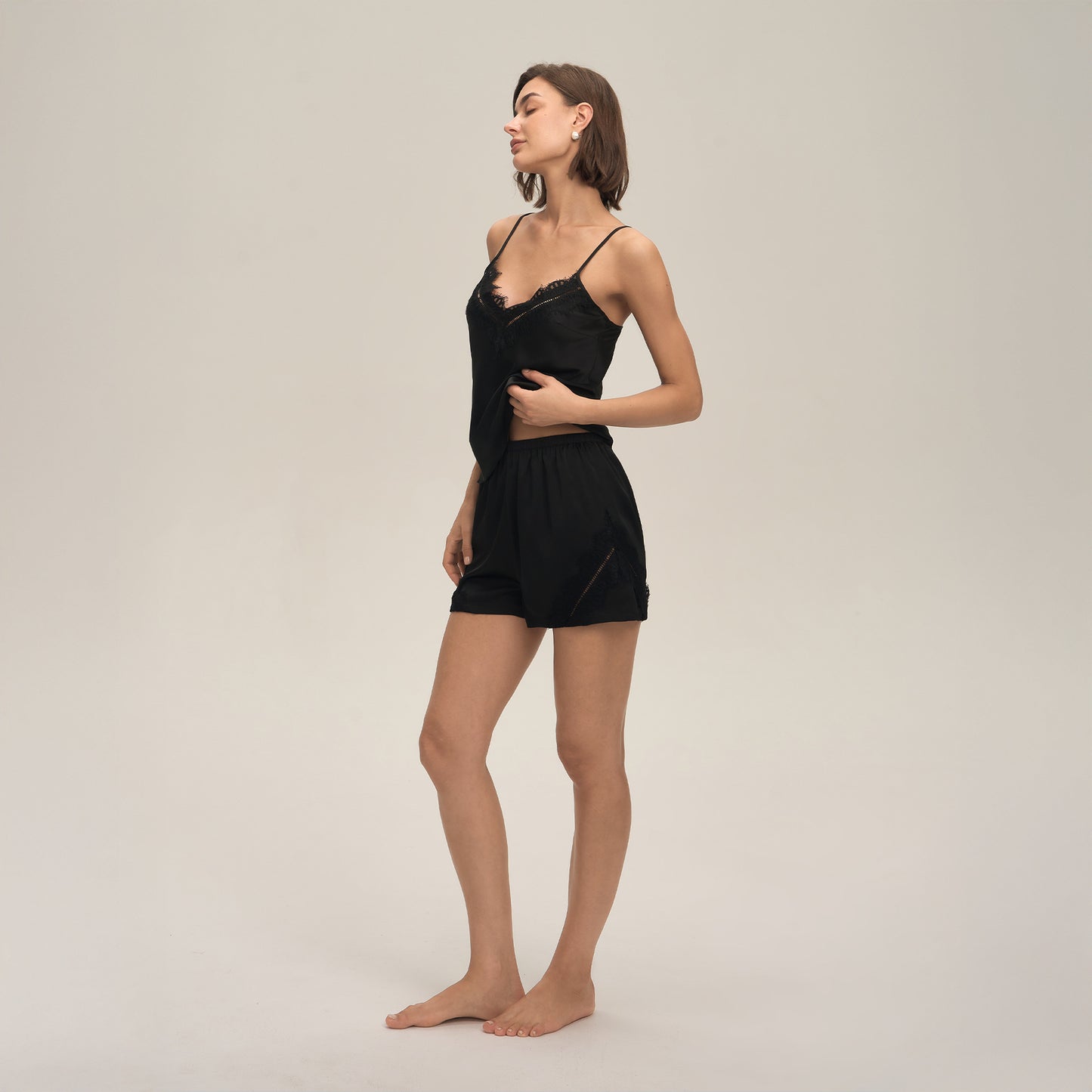 Sommer Hyggelig Hjemme Loungewear Sæt Med Bøjleshorts