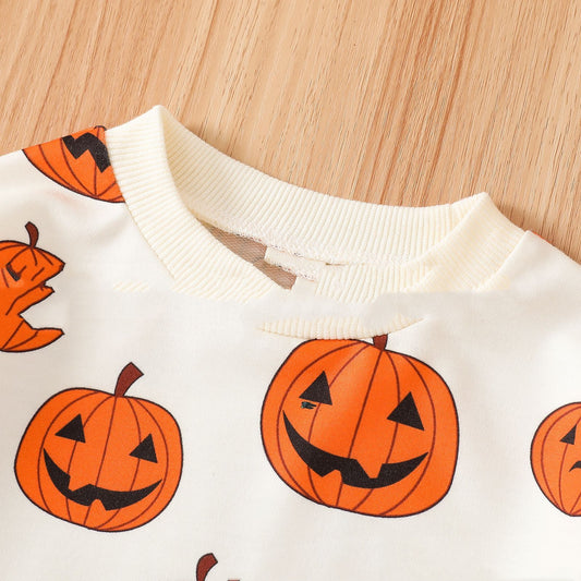Halloween Pumpkin Ghost Face Hopper Ins