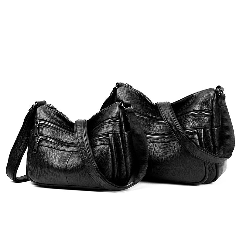 First Layer Cowhide Mother Genuine Leather Fashion Shoulder Messenger Bag