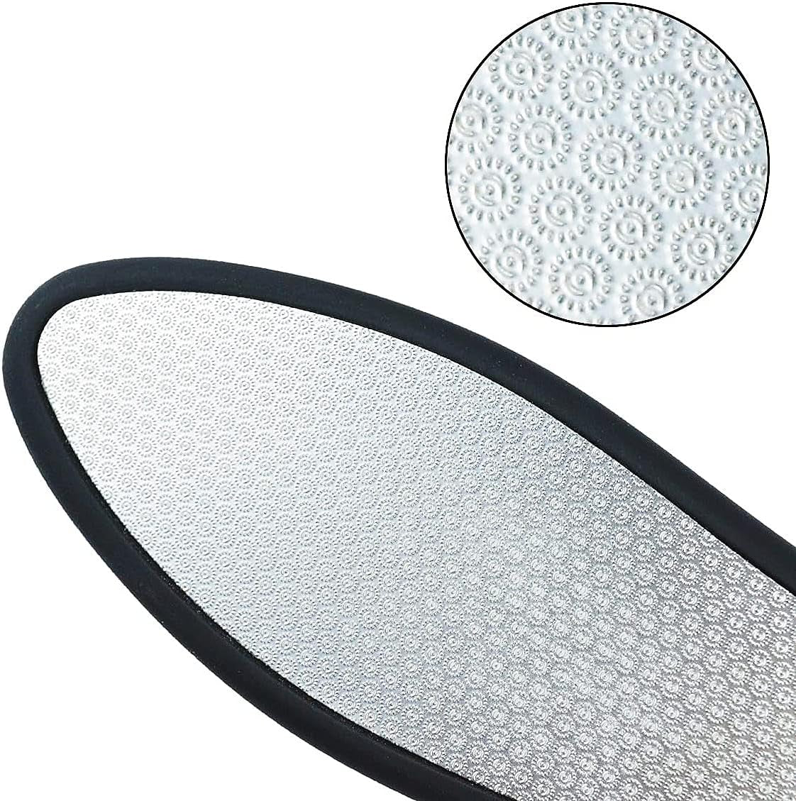 Hornhautentferner, Hornhautfeile, Hornhauthobel, Doppelseitig Edelstahl Fußfeile Hornhautraspel Für Fußpflege, Hornhaut Entfernen Fuß Und Verschrumpelte Haut Hornhaut - Schwarz