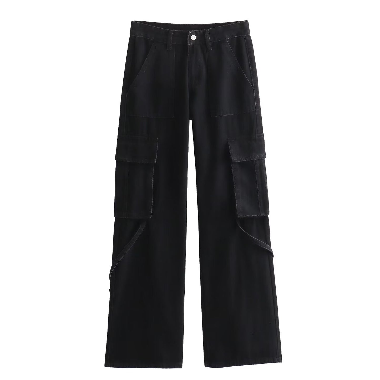 Dameoveralls Midt-talje Slim Fit Jeans