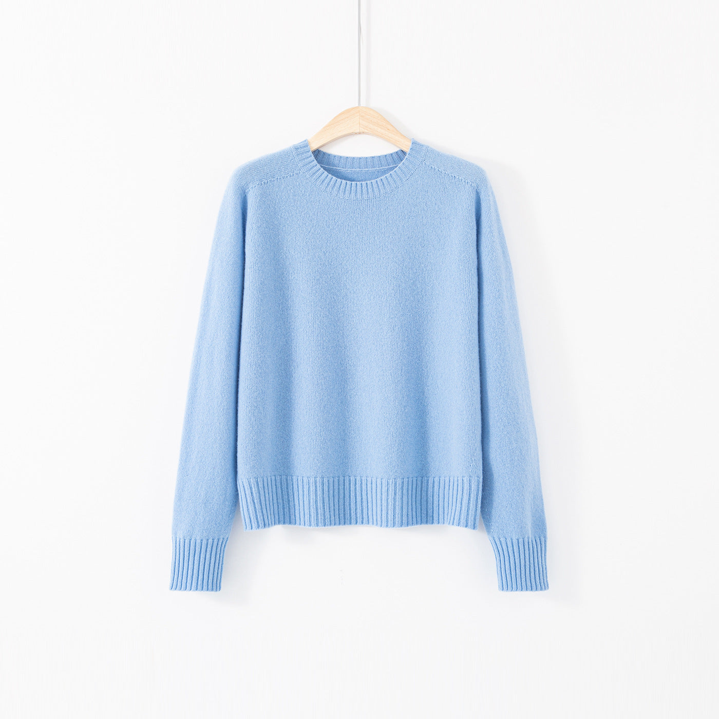 Crew-neck Long-sleeve Top Relaxed-fit Base Layer Effortless Laid-back Style