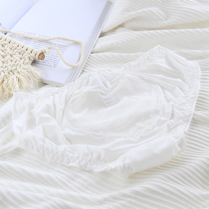 Japanese Agaric Cut-out Love Ice Silk Underwear