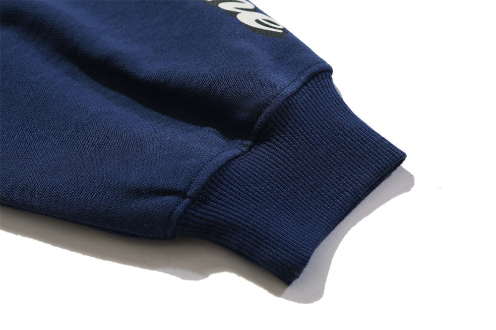 Men's Loose Long Sleeve Hooded Sweatshirt