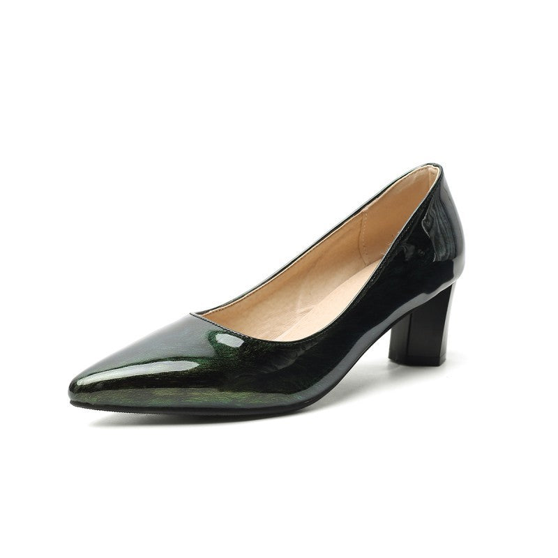 Women's Shoes Wine Red Leather Shoes