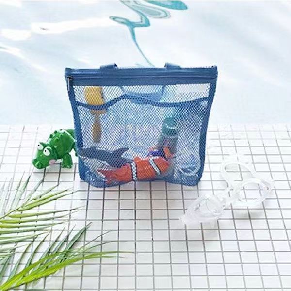 Hollow Portable Zippered Storage Bag Drain