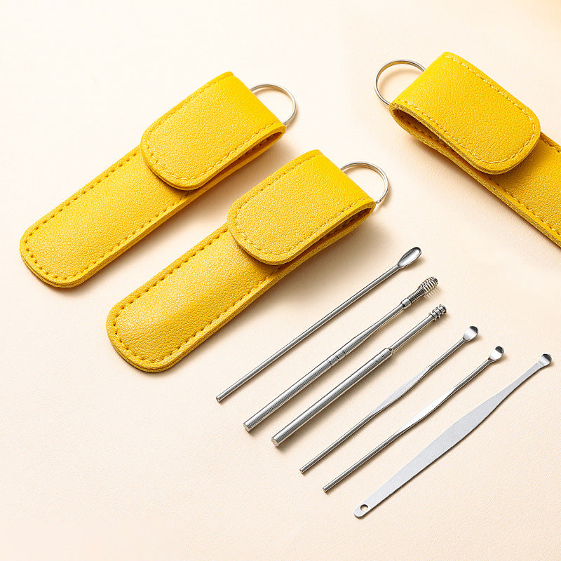 Earpick Set Of Artifact Japanese Spiral Wet Buckle Professional Ear Cleaner