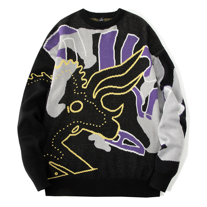 Trendy Løs Sweater til Mænd