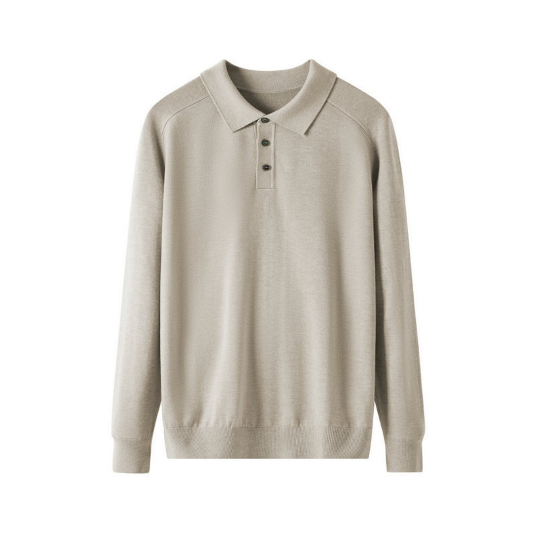 Men's Long-sleeved Sweater Lapel Comfortable All-match