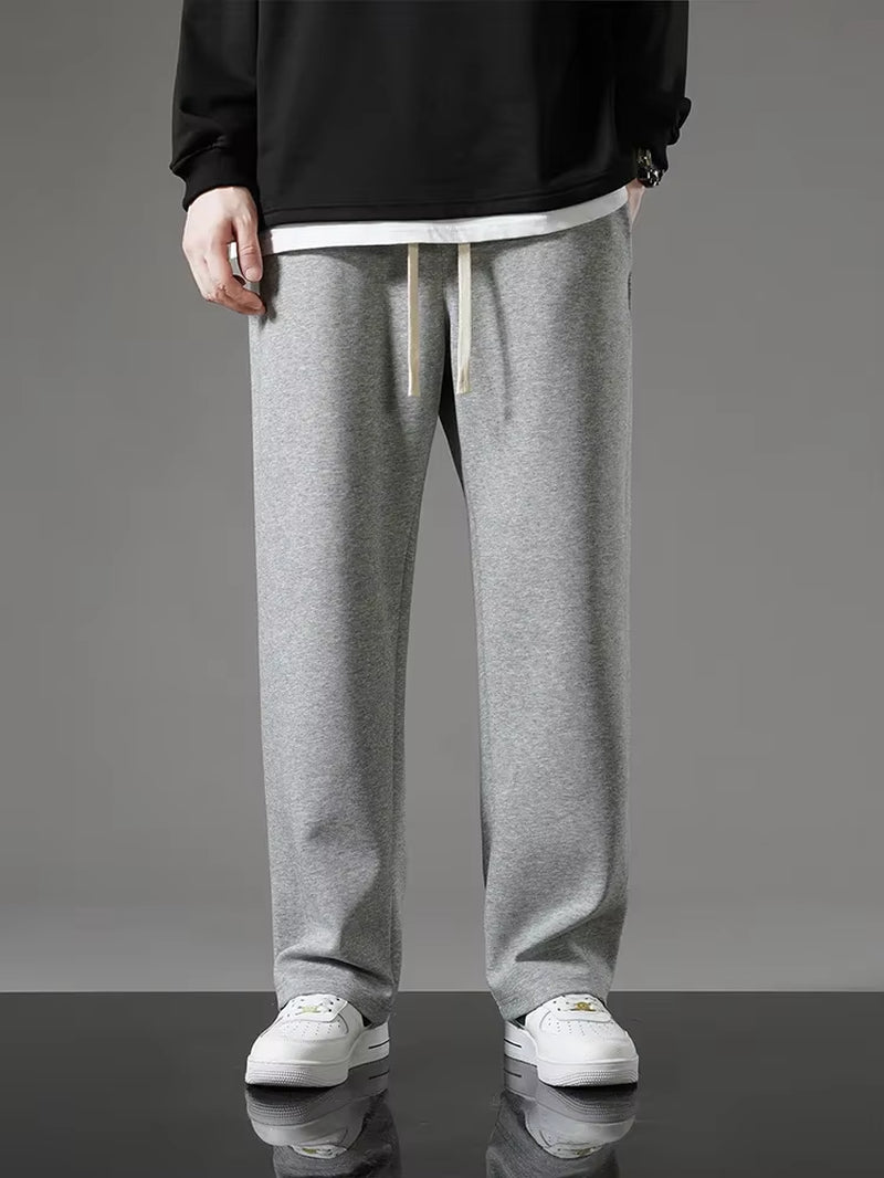 Men Baggy Trousers Fashion Sweatpants Drawstring Basketball Straight Baggy Jogging Wide Outdoors Casual Pants Male
