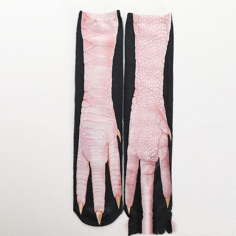 Heat Transfer 3D Printing Socks Animal Hoof Long Tube