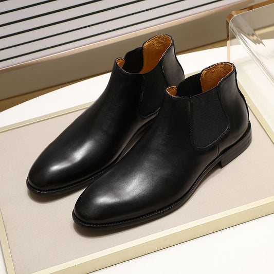 Genuine Leather One Stirrup Casual Cowhide Men's Shoes