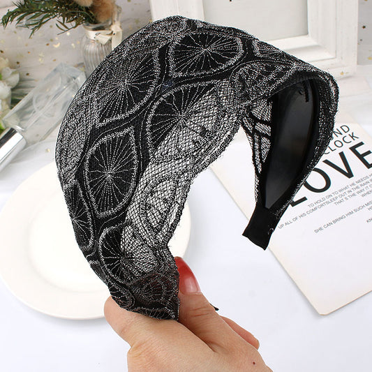 Headband Female Toothed Non-slip Wide Edge
