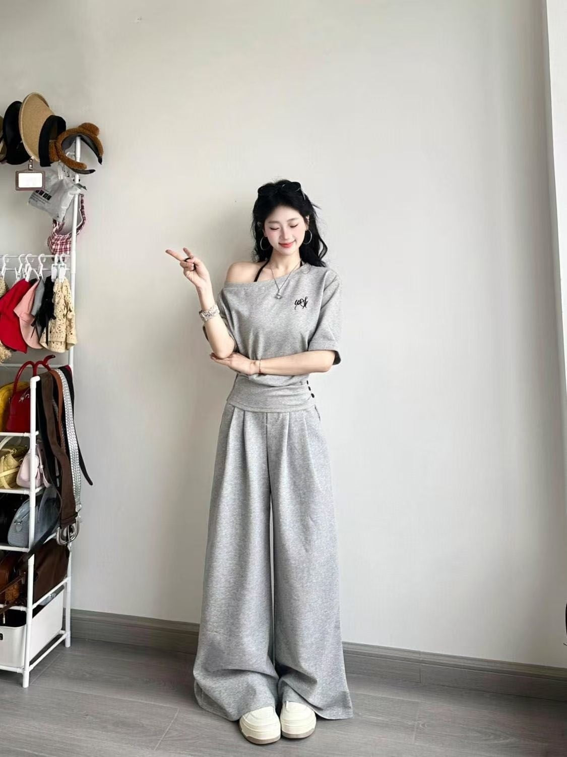 Korean-style College Summer Casual Sports Suit