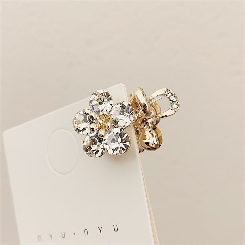 Small Bangs Grip New Crystal Flower Temperament